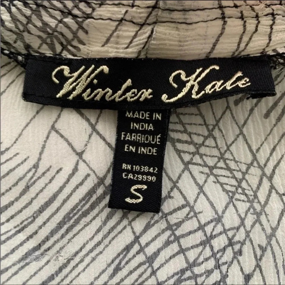 Winter Kate Y2K vintage sheer blouse - Picture 2 of 6